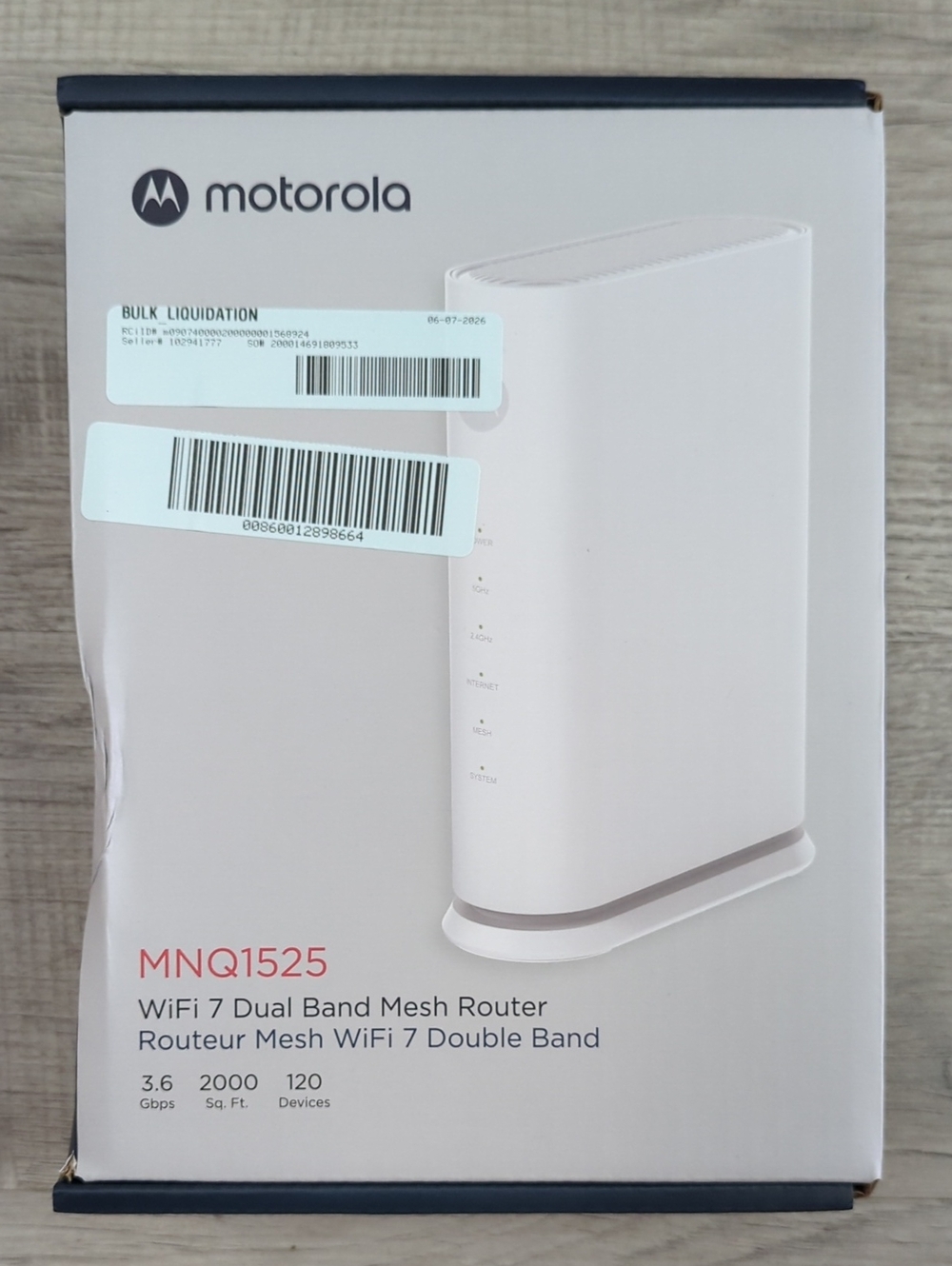 Motorola MNQ1525 Wifi Mesh Router